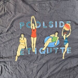 Barney Cools Poolside Etiquette Swimming T-shirt XL Tee